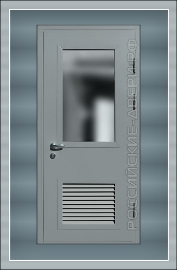 Металлическая дверь с вентиляцией Модель ДСВ-05