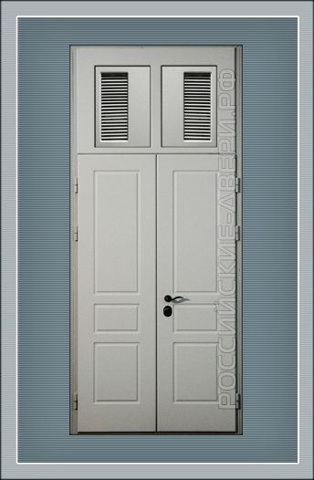 Металлическая дверь с вентиляцией Модель ДСВ-04